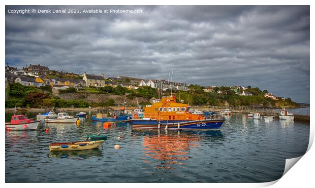 Ballycotton Harbour, Cork, Ireland Print by Derek Daniel