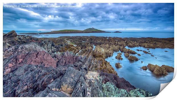 Sunrise at Ballycotton Print by Derek Daniel