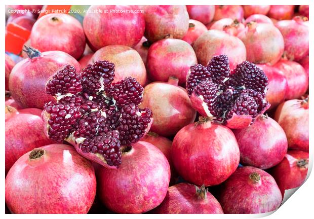 A pile of fruit Print by Sergii Petruk