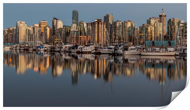 Coal Harbour Vancouver Canada Print by David Belcher