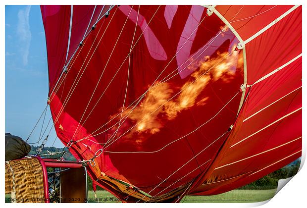 Hot air balloon Print by David Belcher