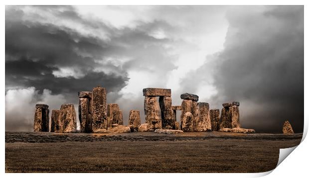  Stonehenge Print by David Belcher