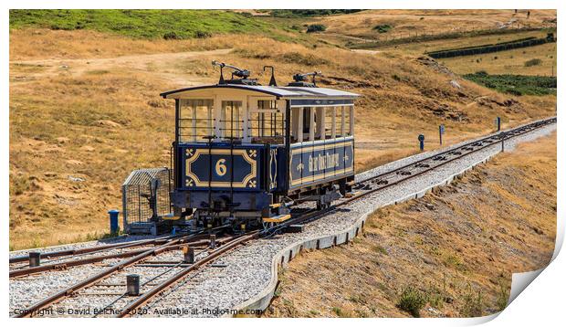 The Great Orme Tramway Print by David Belcher