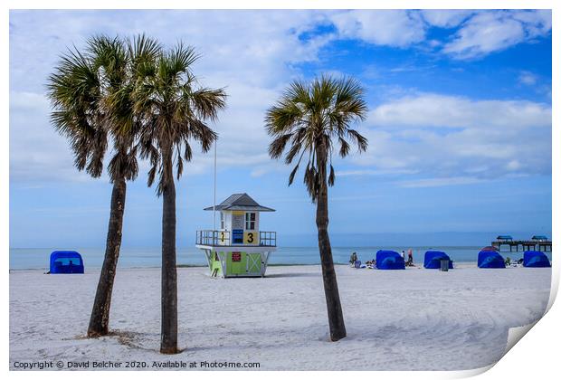 Clearwater Beach, Florida Print by David Belcher
