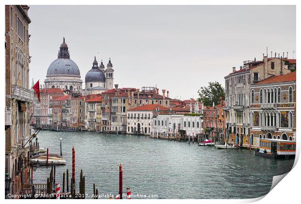 Grand Canal, Venice, Italy.  Print by Judith Flacke