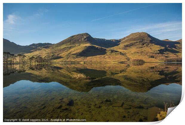 Buttermere lake district Print by david siggens