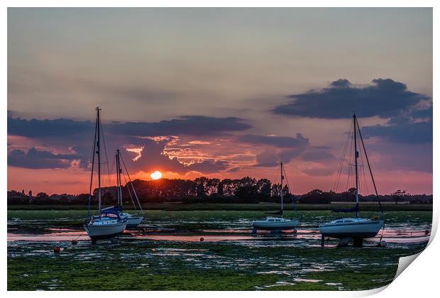 Sunset At Del Quay No. 1 Print by Colin Stock