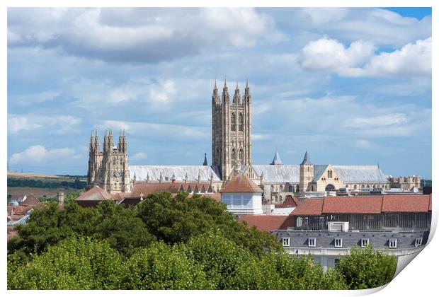 Canterbury Cathedral Print by Andrew Sharpe