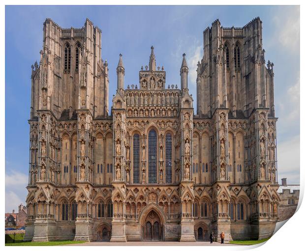 Wells Cathedral Print by Andrew Sharpe