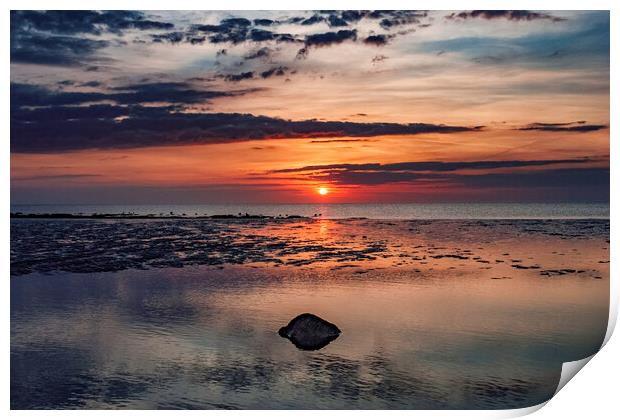 Hunstanton, Norfolk Print by Andrew Sharpe