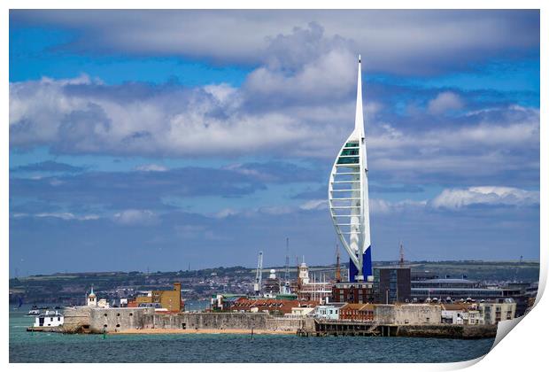 The Spinnaker Tower, Portsmouth harbour Print by Andrew Sharpe