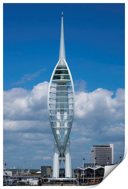 The Spinnaker Tower, Portsmouth harbour Print by Andrew Sharpe