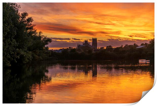 Sunset from Roswell Pits, 11th October 2021 Print by Andrew Sharpe