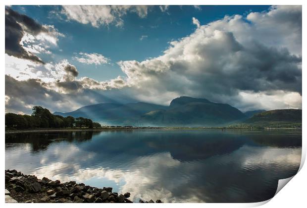 Ben Nevis from Corpach Print by Andrew Sharpe