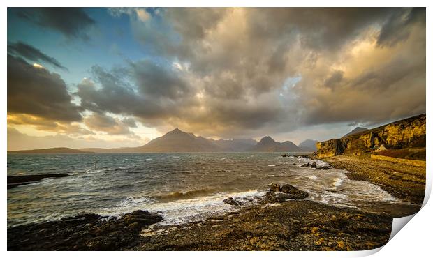 Elgol, Isles of Skye, Scotland Print by Andrew Sharpe