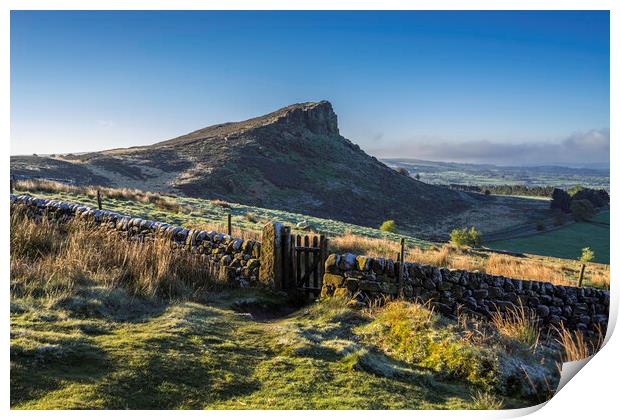 Dawn over The Roaches and Hen Cloud, 25th April 2017 Print by Andrew Sharpe