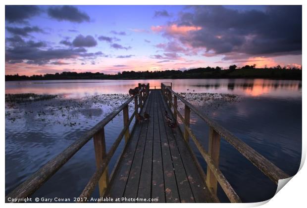 Killyfole Lough Print by Gary Cowan