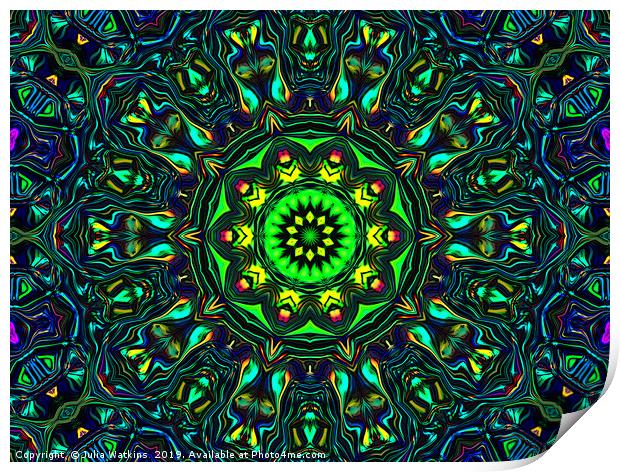 Kaleidoscope of Colour Print by Julia Watkins