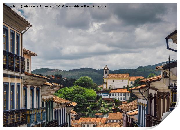 Ouro Preto, Minas Gerais, Brazil Print by Alexandre Rotenberg
