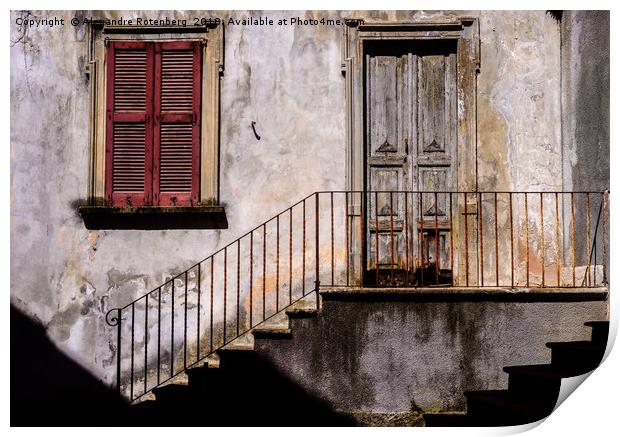 Rustic Italian Entrance Facade Print by Alexandre Rotenberg