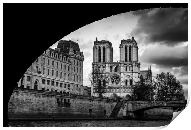 Notre Dame Cathedral, Paris, France Print by Alexandre Rotenberg
