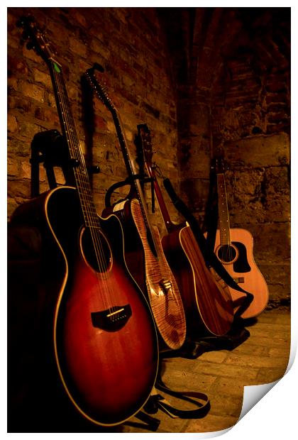 The Guitars Print by Kelly Bailey