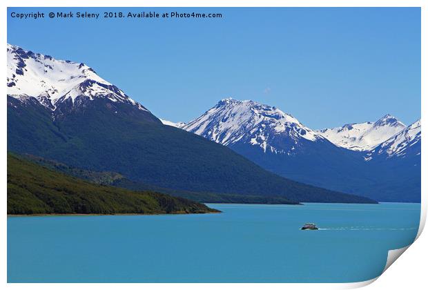 Lake Argentina near Perito Moreno Glacier Print by Mark Seleny