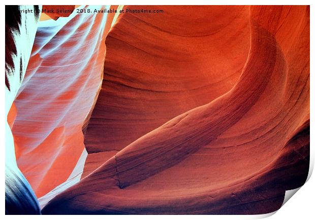 All colors of Antelope Canyon -1 Print by Mark Seleny