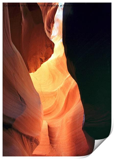 All colors of Antelope Canyon - 7 Print by Mark Seleny