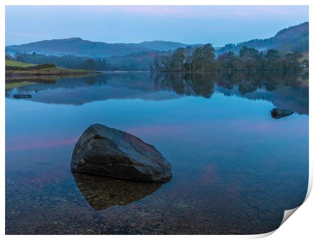 Rydal Water in the Lake District  Print by Tony Keogh