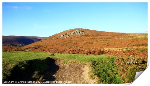 Majestic Dartmoor Sunset Print by Graham Nathan