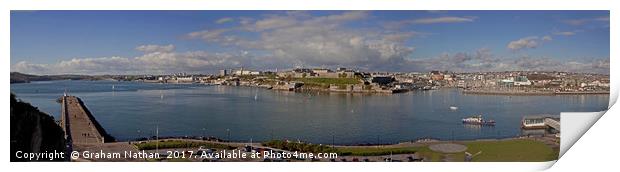 Majestic Seafront View Print by Graham Nathan