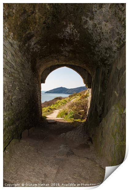 Majestic View of Rame Head Print by Graham Nathan