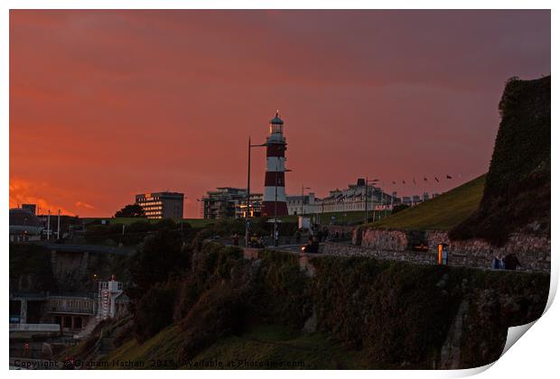 Majestic Smetons Tower at Sunset Print by Graham Nathan