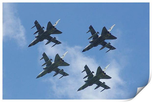 Fighting Formation Print by Randal Cheney