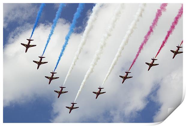 The Red Arrows Print by Randal Cheney