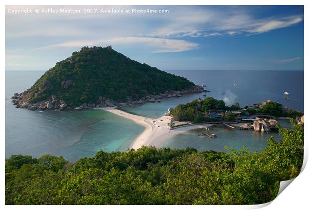 Koh Nang Yuan, Thailand Print by Ashley Wootton