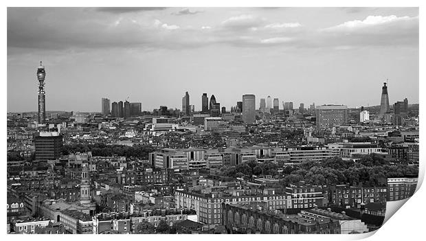 London skyline panorama Print by Linda More