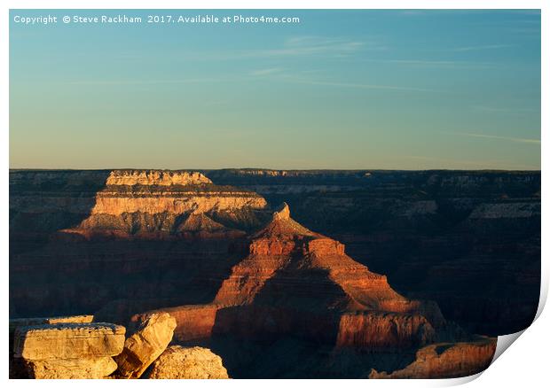 Sunrise Over The Grand Canyon Print by Steve Rackham