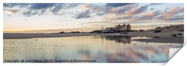 Hobbit House Reflections at Sunset, El Cotillo Print by John Parker