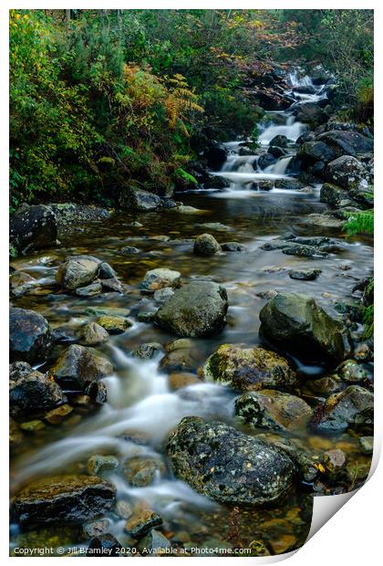 Lake District Waterfall Print by Jill Bramley