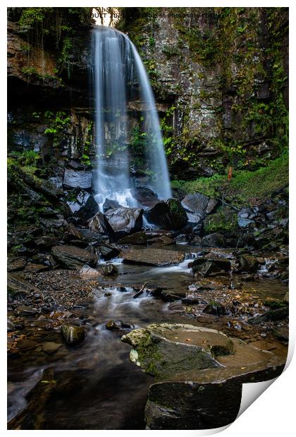 Melin Court Waterfall Print by RICHARD MOULT
