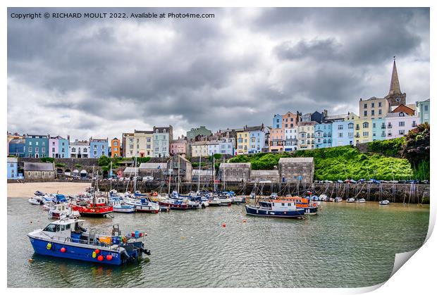 Tenby Harbour Print by RICHARD MOULT