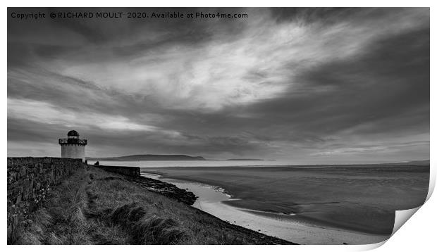 Burry Port Lighthouse Print by RICHARD MOULT