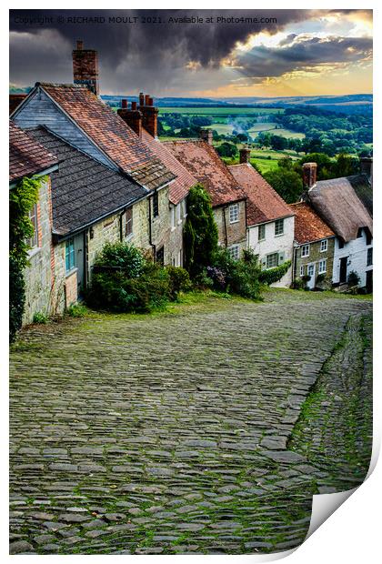 Hovis Hill Print by RICHARD MOULT