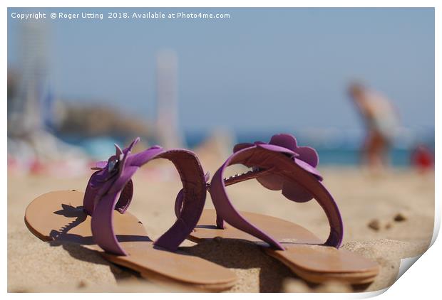 Summer Sandals Print by Roger Utting