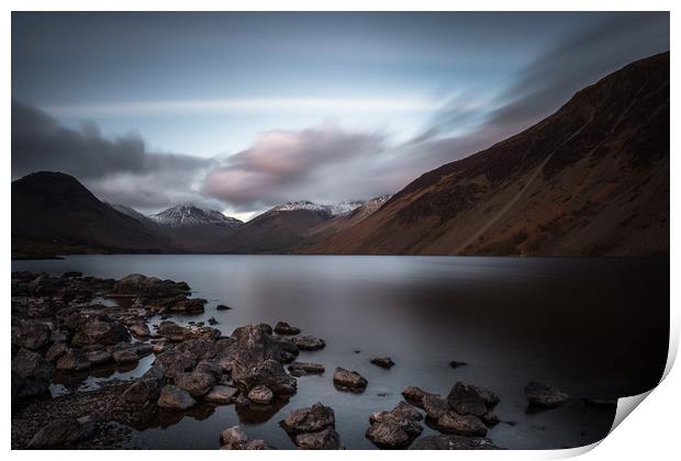 Wastwater Sunset Print by Aidan Mincher