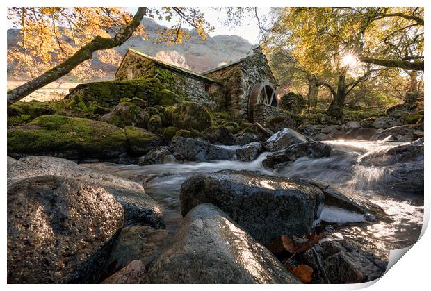 The Old Water Mill Print by David Semmens