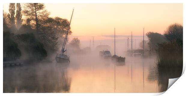 Misty Frome Sunrise Print by David Semmens
