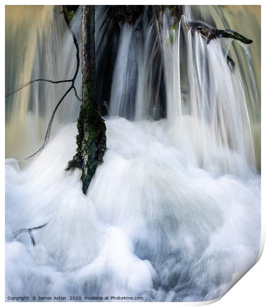 The waterfall of Denethorpe  Print by James Aston